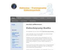 Tablet Screenshot of eishockeycamp.de